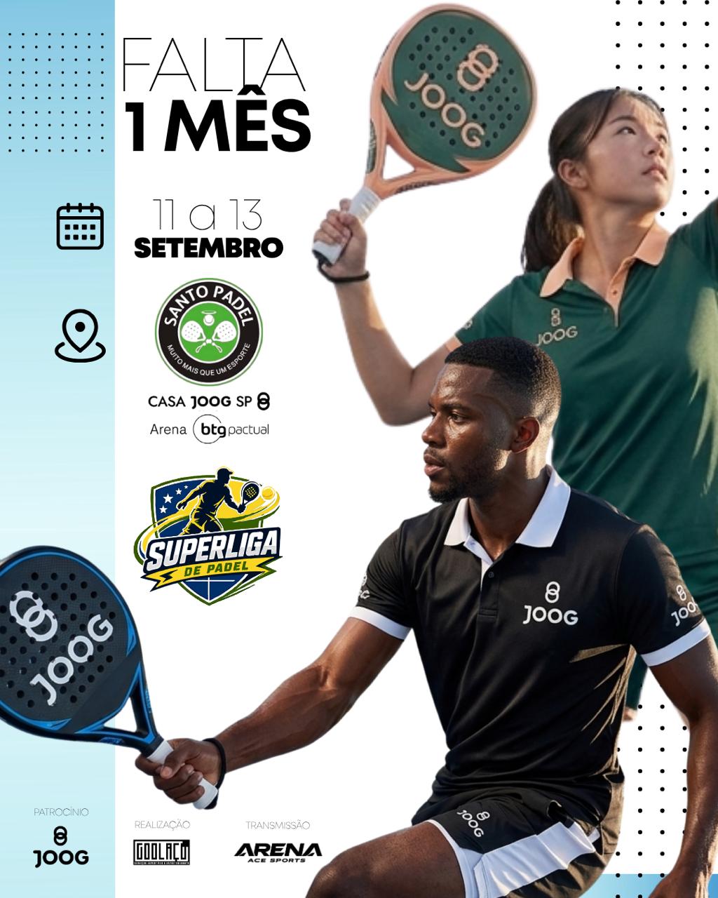 Superliga de Padel — 11 a 13 de setembro na Arena BTG